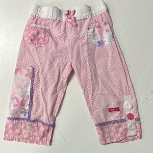 Naartjie Pink Cropped Capri Pants 4 Small